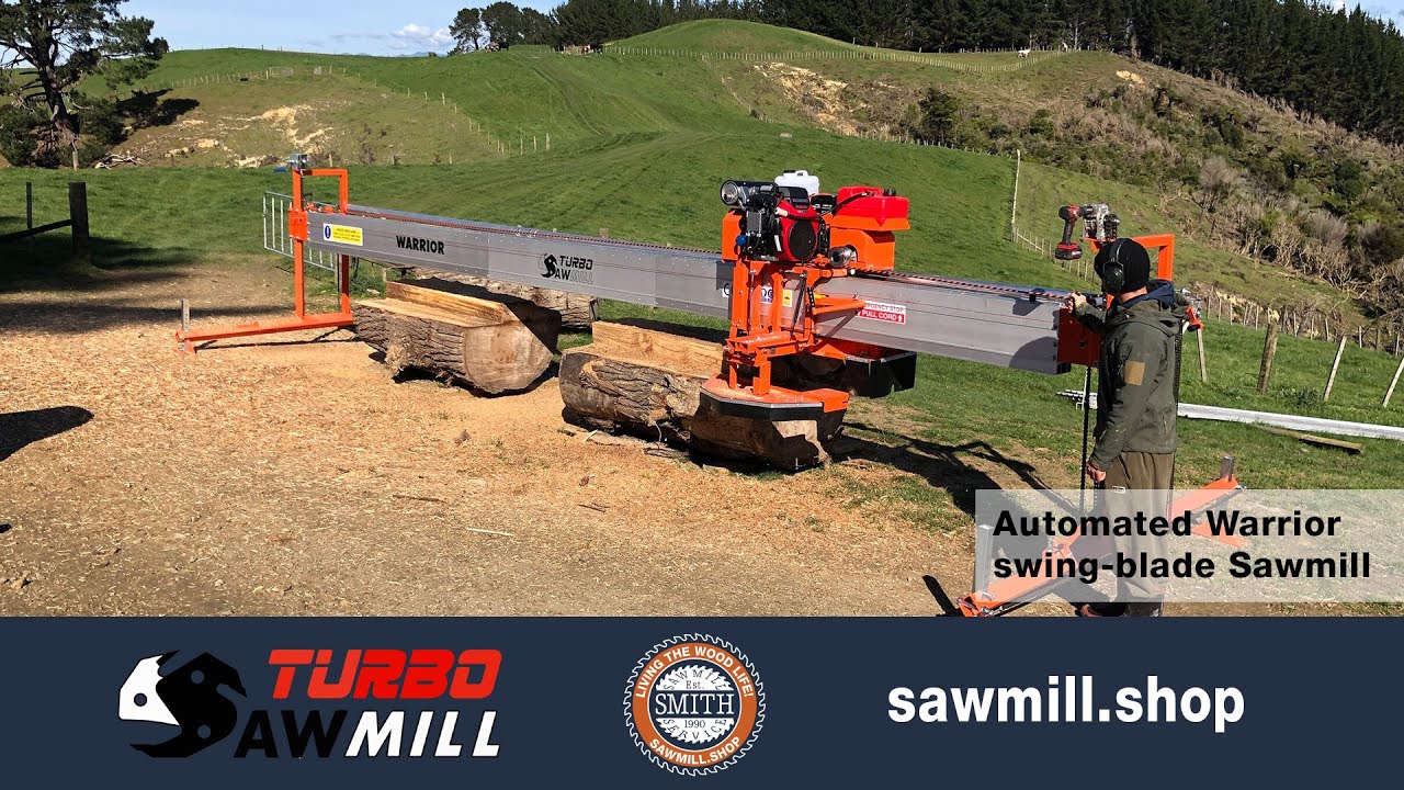 TurboSawmill Automated Model Showing One Person Ease of Operation