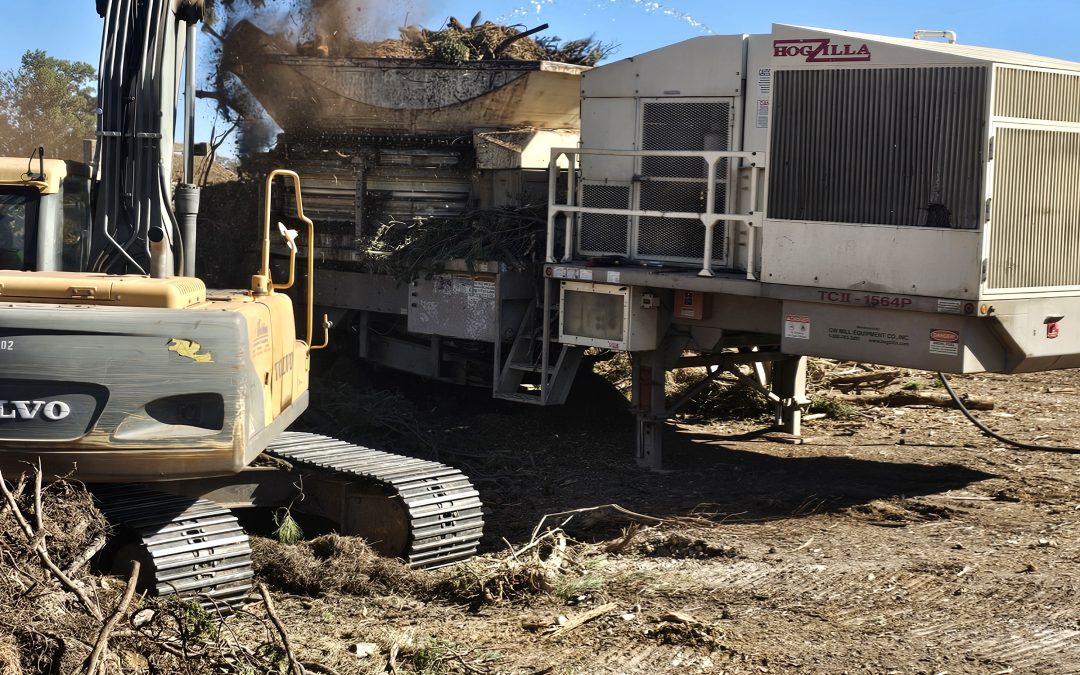 HogZilla Tub Grinder Essential to Universal Waste Systems Recycling Facility in New Mexico